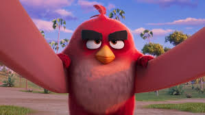 The Angry Birds Movie 3 poster featuring Red, Chuck, and Bomb.