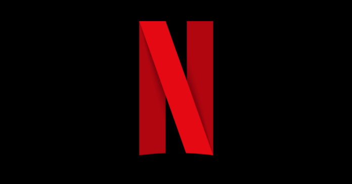 Netflix logo with a bold, red 